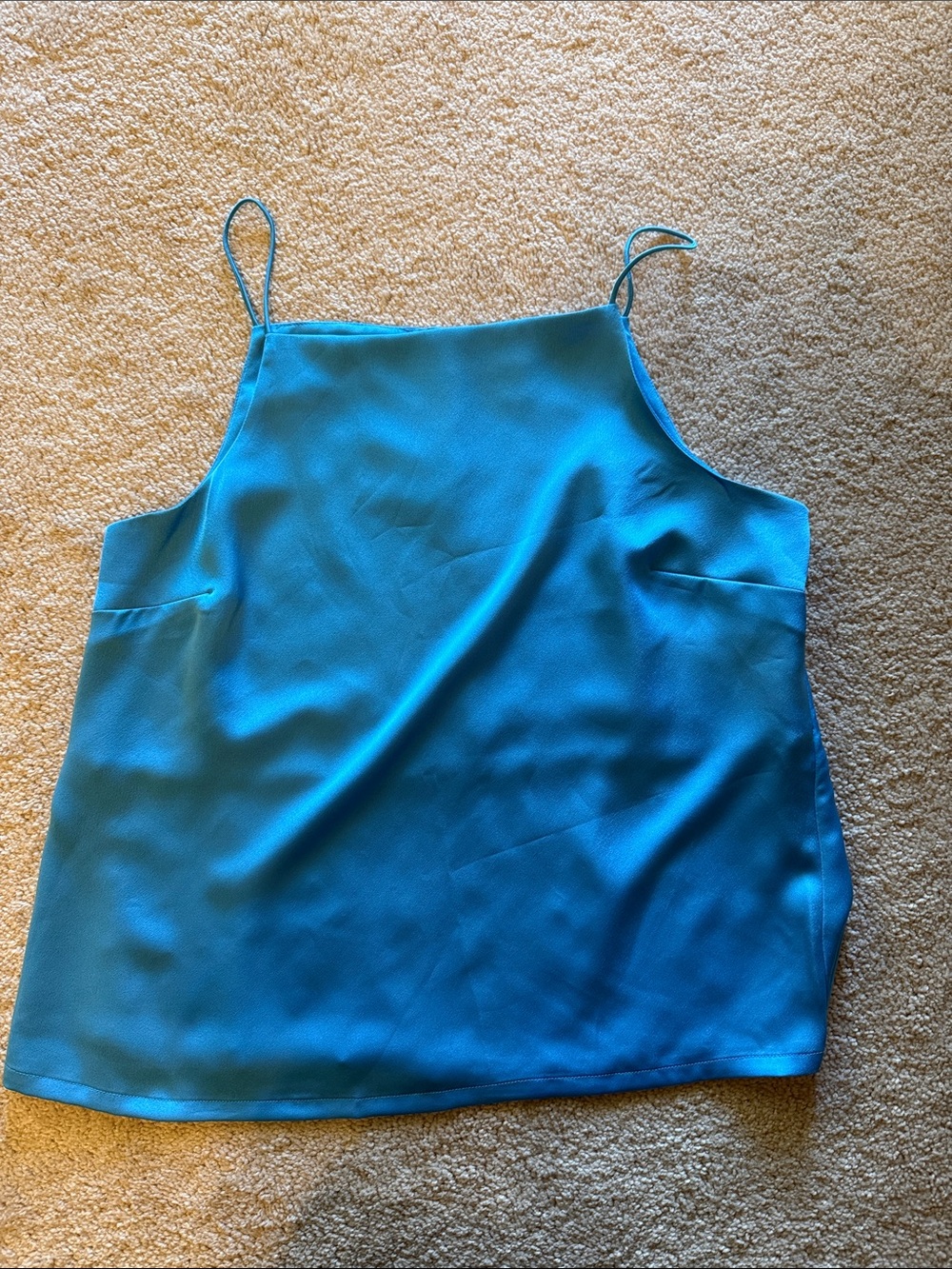 Ann Taylor Teal Spaghetti Strap Cami